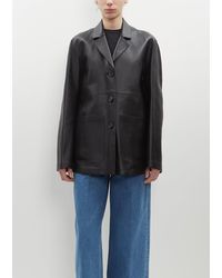 Totême - Clean Leather Jacket - Lyst