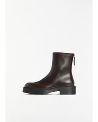 The Row - Nobilis Fast Leather Boot - Lyst