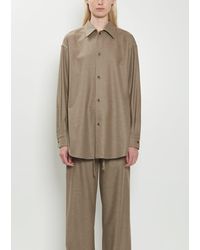 AURALEE - Wool Flannel Shirt - Lyst