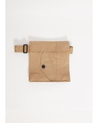 Sacai Gabardine Double Pocket Belt in Natural | Lyst