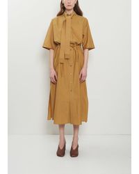 Lemaire - Reversible Cotton Silk Tube Dress - Lyst