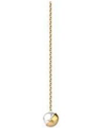 Shihara Half Pearl Chain Earring 135° - Multicolour
