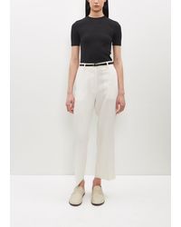 Totême - Straight Cropped Trousers - Lyst