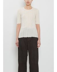 Lauren Manoogian - Plisse Alpaca Silk Tee - Lyst