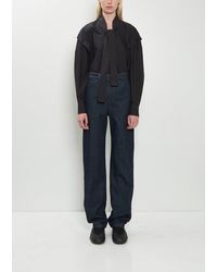 Lemaire - Denim Five Pockets Twisted Pant - Lyst