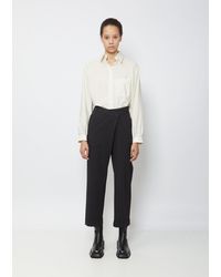 A--Company Overlapping Relaxed Cuffed Trouser - Black