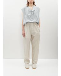 Lemaire - Cotton Silk Relaxed Pants - Lyst