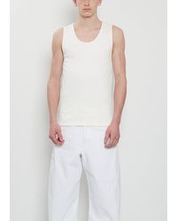Lemaire - Rib Cotton Linen Tank Top - Lyst