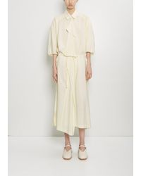 Lemaire - Silk Asymmetrical Shirt Dress - Lyst