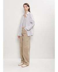 Lemaire - Denim High Waisted Curved Pants - Lyst