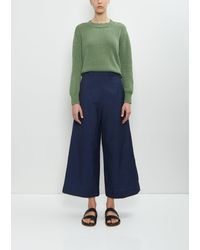 Margaret Howell - Wool Linen Flat Front Culotte - Lyst