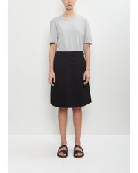 MHL by Margaret Howell - Cotton Button Belt Skirt - Lyst