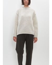 Pas De Calais - Baby Alpaca Knit Pullover — Natural - Lyst