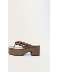 Dries Van Noten - Patent Leather Platform Sandal - Lyst