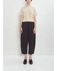 Apuntob - Cotton Gabardine Curved Pull On Pant - Lyst