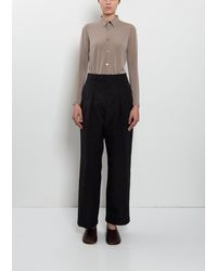 Issey Miyake - Cotton Blend Fluttering Pants - Lyst