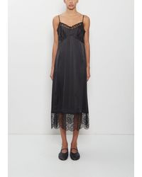 Simone Rocha - Lace Trim Satin Slip Dress - Lyst