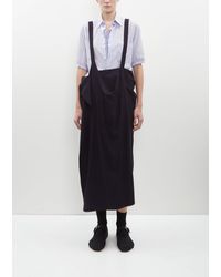 Y's Yohji Yamamoto - Wool-viscose Drape Jumper Skirt - Lyst