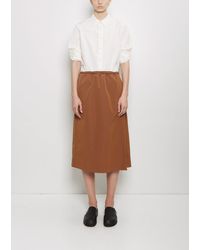 Casey Casey - Square Cotton Blend Skirt - Lyst