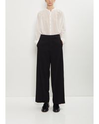Pas De Calais - Mulesing-free Wool Cotton Wide Pants - Lyst