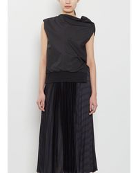 Sacai - Poplin Sleeveless Pullover - Lyst