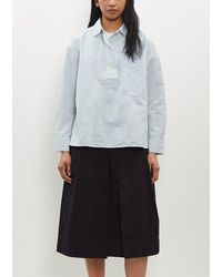 MHL by Margaret Howell - Big Pocket Cotton-linen Swing Shirt - Lyst