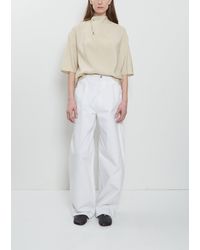 Lemaire - Large Curved Cotton Pants - Lyst