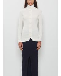 Issey Miyake - Rill High Neck Pleats Shirt - Lyst