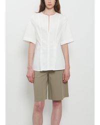 TOTEME - Tailored Cotton Top - Lyst