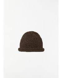 Lauren Manoogian - Hand-knit Alpaca Merino Wool Roll Hat - Lyst
