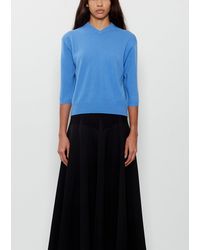 6397 - Elbow V-neck Cashmere Sweater - Lyst