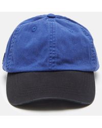 Acne Studios Carli Face Two Colour Cap - Blue