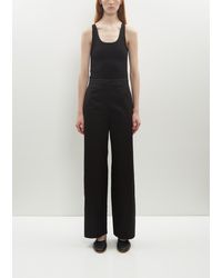 TOTEME - Organic Cotton Twisted Seam Trousers - Lyst