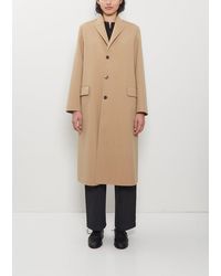 AURALEE - Structured Wool Hand-sewn Coat - Lyst