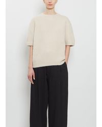 Lauren Manoogian - Loft Alpaca Cotton Crewneck Top - Lyst