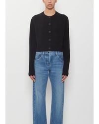 Loulou de Saison - Heike Cashmere Cropped Cardigan - Lyst