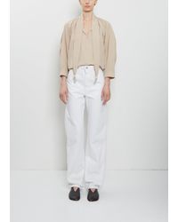 Lemaire - Five Pockets Cotton Twisted Pants - Lyst