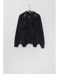Comme des Garçons - Ruffle Trim Zip-up Hoodie - Lyst