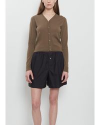 Lemaire - V-neck Buttoned Wool Cardigan - Lyst