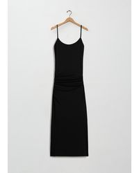 TOTEME - Draped Jersey Slip Dress - Lyst
