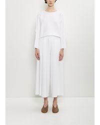 Issey Miyake - Campagne Stretch Cotton Pants - Lyst
