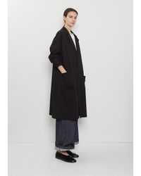 Y's Yohji Yamamoto - Asymmetric Long Cotton Jacket - Lyst