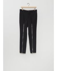 Comme des Garçons - Wool Zippers Tapered Pants - Lyst