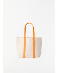 Amiacalva - Washed Canvas Two-tone Tote, Small - Lyst