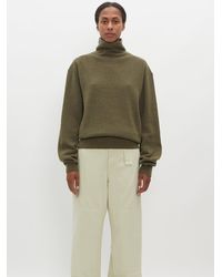 Lemaire - Turtleneck Wool Sweater - Lyst