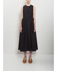 Apuntob - Cotton Pleated Sleeveless Dress - Lyst