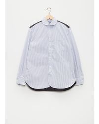 Junya Watanabe - Cotton Broad Stripe X Nylon Ripstop Shirt - Lyst
