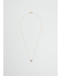 Noguchi Bijoux - Bijoux Half Cut Pearl Yellow Gold Necklace - Lyst