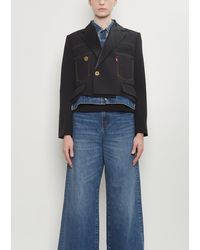 Sacai - X Levi's Denim X Matelasse Twill Jacket - Lyst