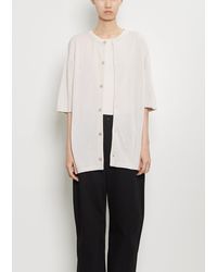 Lemaire - Cotton Short Sleeve Overshirt - Lyst